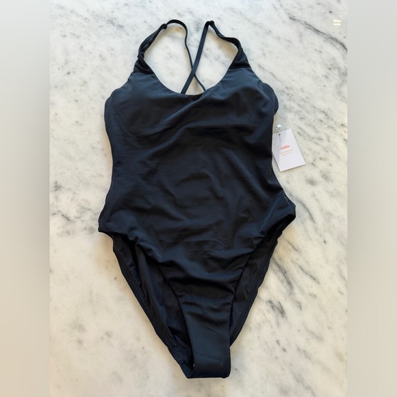 NWT Andie Swim The Baia One Piece - Eco Nylon - Black size Small - Picture 7 of 7